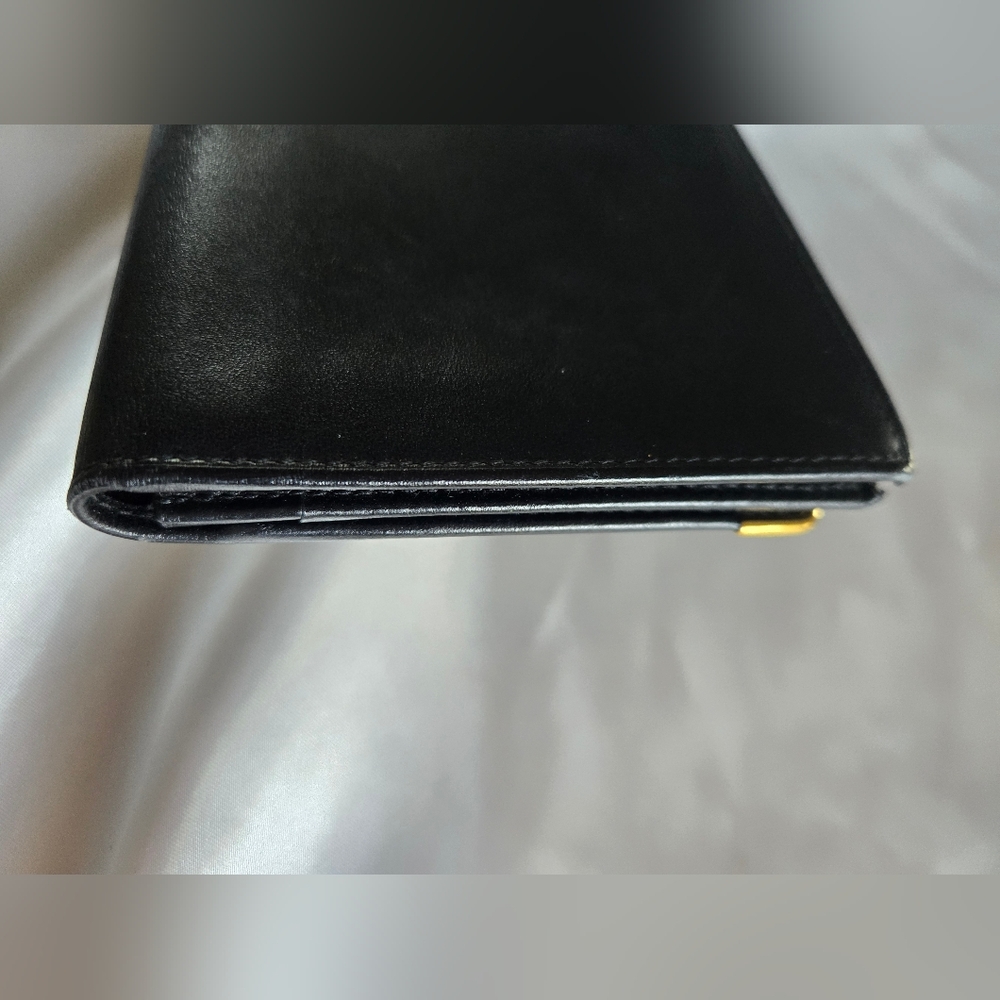 Dunhill Classic Black Wallet with Gold Details - Picture 5 of 13